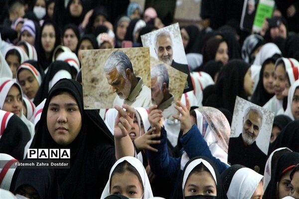 گردهمایی بزرگ فرزندان حاج قاسم در شهرستان سمنان