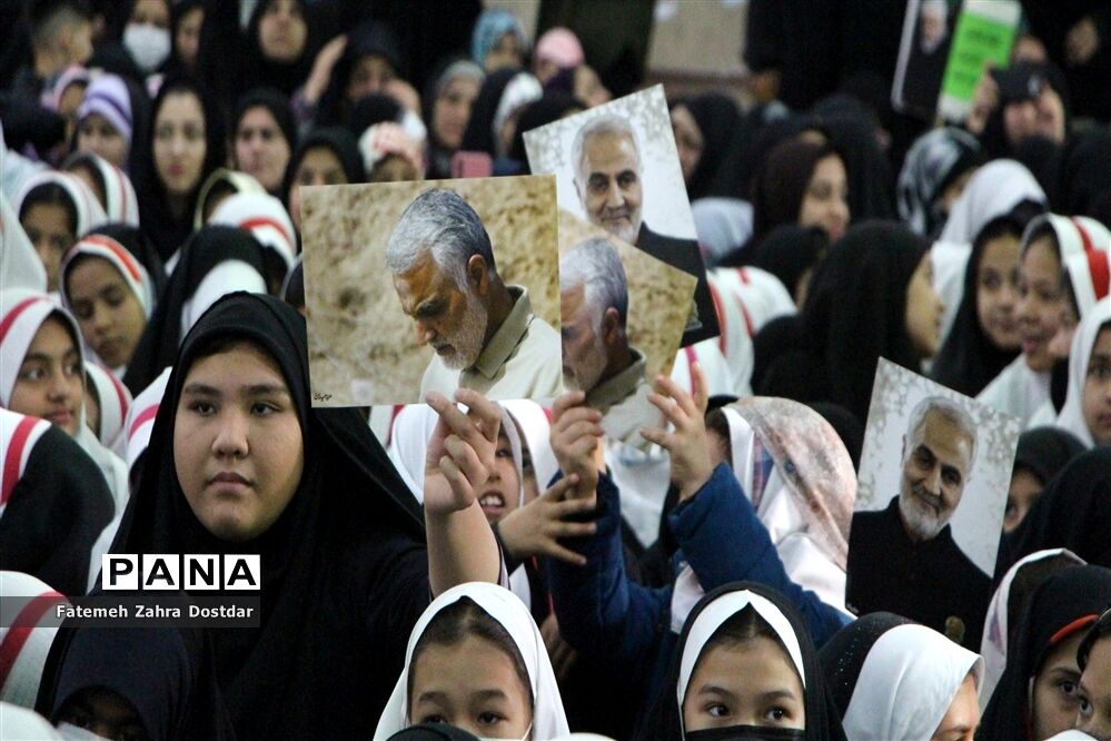 گردهمایی بزرگ فرزندان حاج قاسم در شهرستان سمنان