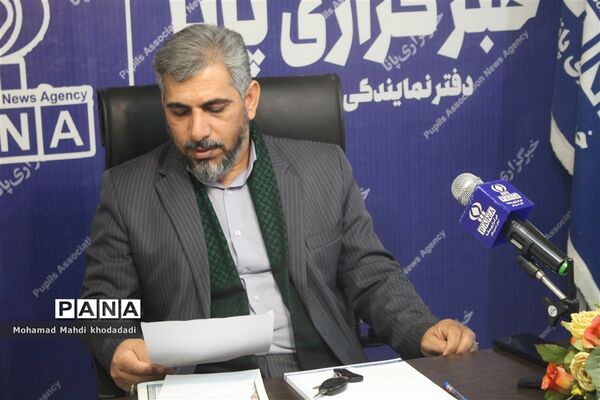 نشست خبری مدیر هسته گزینش اداره کل آموزش و پرورش خوزستان