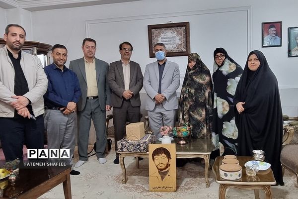 دیدار با همسر و  فرزند شهید علی اکبر دهقان نیری در کهریزک