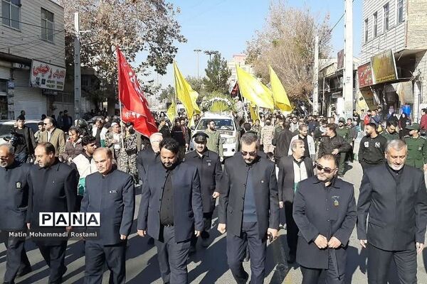 مراسم تشییع پیکر شهید مدافع حرم در شهرستان پیشوا