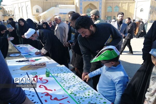نمایشگاه نقاشی «آخراشه» با موضوع فلسطین در قم-1