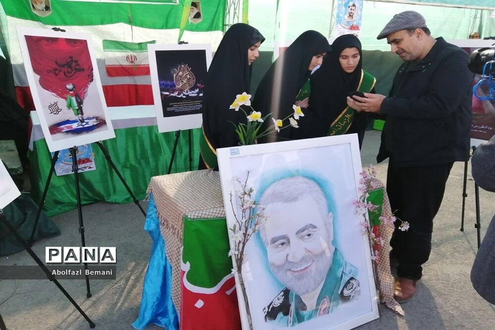 نمایشگاه نقاشی «آخراشه» با موضوع فلسطین در قم-1