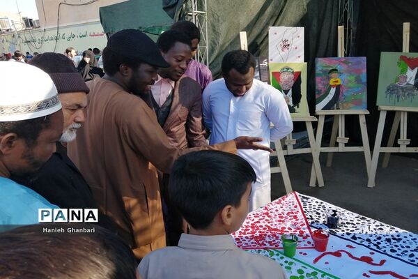 نمایشگاه نقاشی «آخراشه» با موضوع فلسطین در قم-2