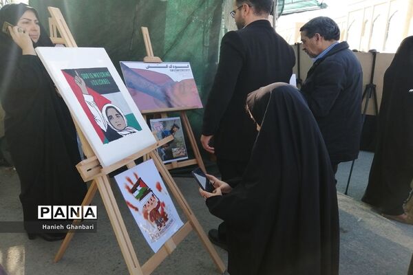 نمایشگاه نقاشی «آخراشه» با موضوع فلسطین در قم-2