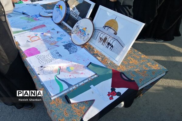 نمایشگاه نقاشی «آخراشه» با موضوع فلسطین در قم-2