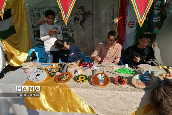 نمایشگاه نقاشی «آخراشه» با موضوع فلسطین در قم-2