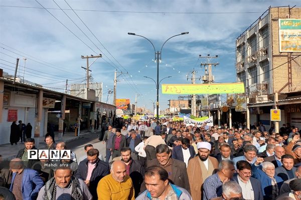 راهپیمایی 9 دی روز بصیرت و میثاق با ولایت در شهرستان بهبهان