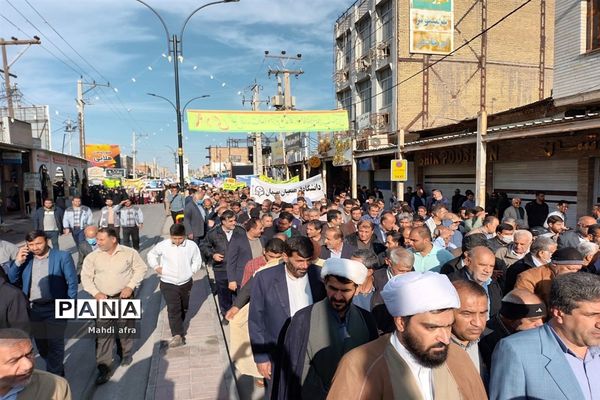 راهپیمایی 9 دی روز بصیرت و میثاق با ولایت در شهرستان بهبهان