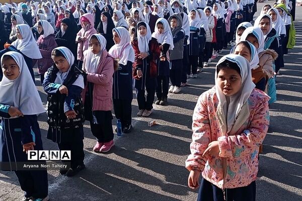 مراسم بزرگداشت شهادت سردار سلیمانی در مدرسه خواهران بابایی دماوند