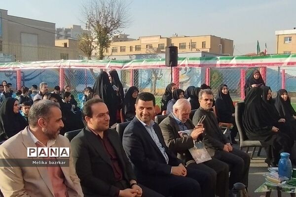 مراسم افتتاحیه زمین چمن مصنوعی آموزشگاه شهید باقری ناحیه دو شهرری