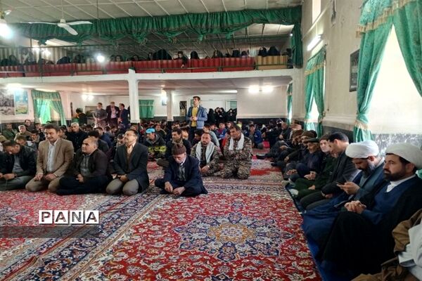مراسم چهارمین سالگرد شهادت حاج قاسم سلیمانی در روستای گزکوه