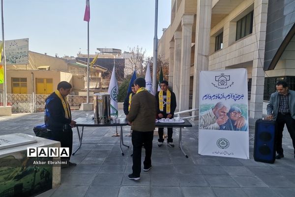 برپایی موکب زهرایی فرزندان حاج قاسم سازمان دانش‌آموزی فارس