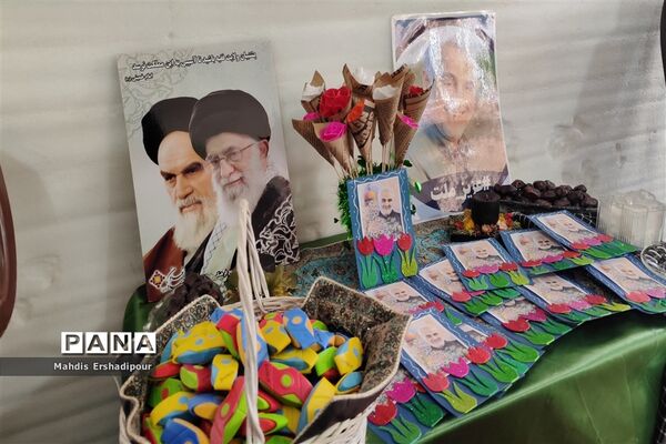 مراسم سالگرد شهید حاج قاسم سلیمانی در مهدقرآنی شهرک شهید درخشان