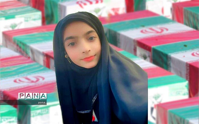 پانا عزادار دانش‌آموز‌خبرنگار کرمانی است