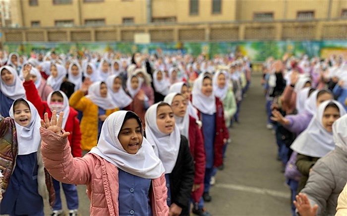 برگزاری صبحگاه مقاومت در دبستان وحید کیهانی ناحیه یک شهرری/ فیلم