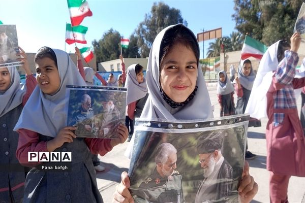 مراسم یادبود شهدای گلزار کرمان در مدارس شهرستان بافق