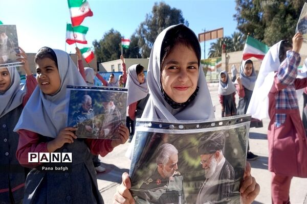 مراسم یادبود شهدای گلزار کرمان در مدارس شهرستان بافق