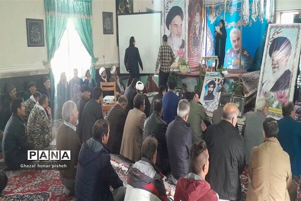 گرامیداشت سالروز شهادت سردار سلیمانی در روستای گزکوه
