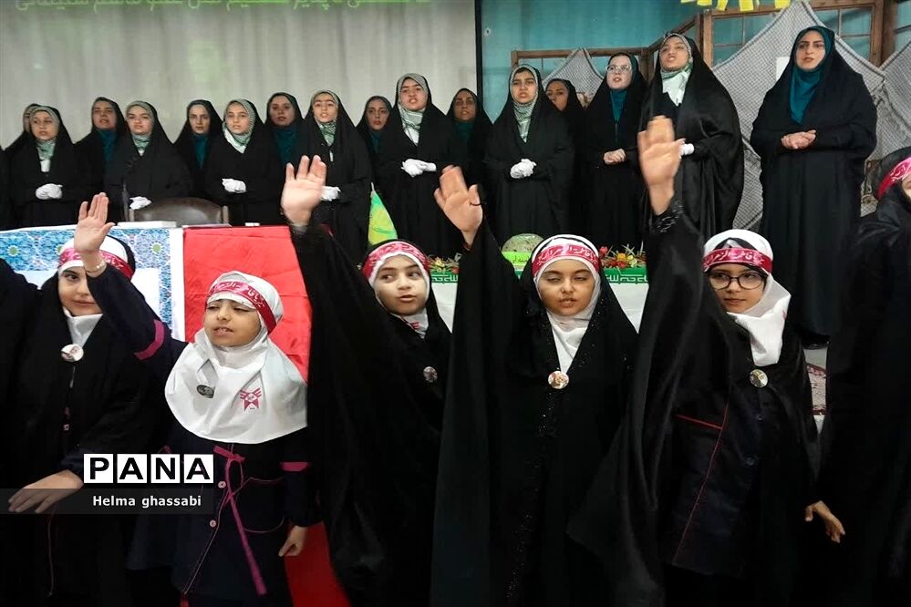 مراسم سالگرد سردار سلیمانی در اداره آموزش و پرورش شهرستان قائمشهر
