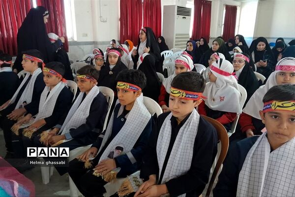 مراسم سالگرد سردار سلیمانی در اداره آموزش و پرورش شهرستان قائمشهر