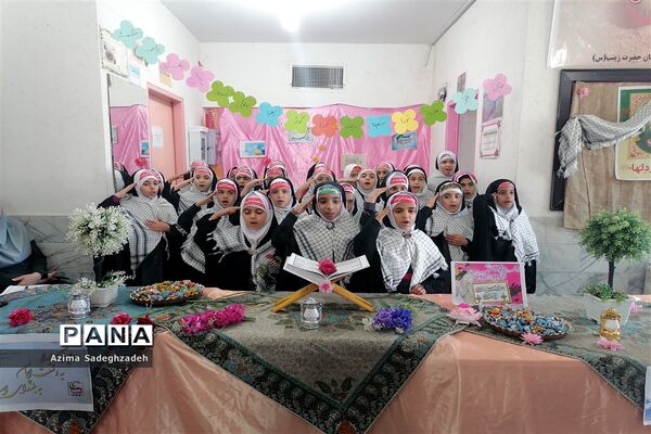 بزرگداشت سردار دل ها و جشن میلاد حضرت فاطمه(س) در دبستان حضرت زینب