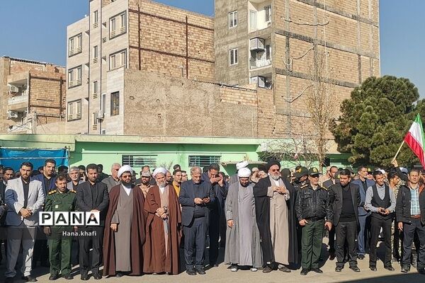 مراسم ابراز انزجار و محکومیت حمله تروریستی گلزار شهدای کرمان