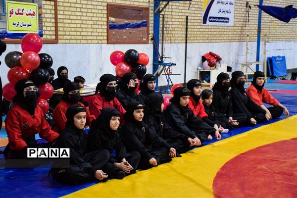 برگزاری همایش رزمی دختران کونگ‌فوکار شهرستان گرمه