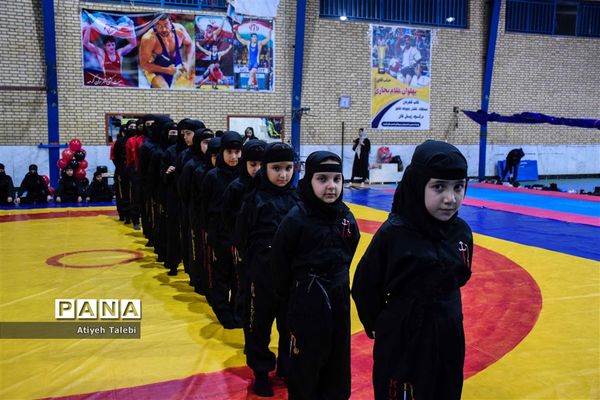 برگزاری همایش رزمی دختران کونگ‌فوکار شهرستان گرمه