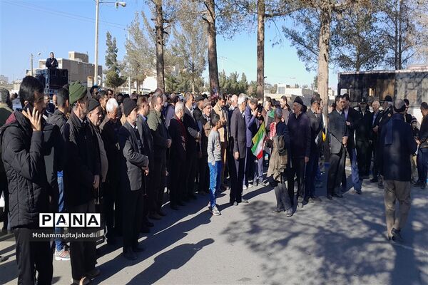 راهپیمایی محکومیت اقدام تروریستی کرمان در شهرستان سبزوار