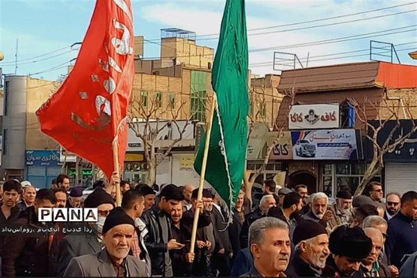 راهپیمایی پرشور مردم بخش گلستان شهرستان بهارستان