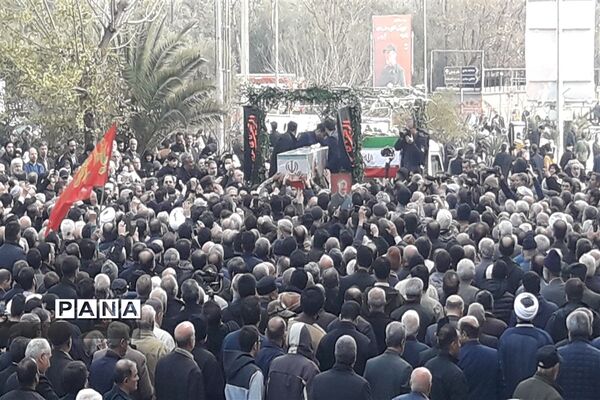مراسم تشییع پیکر دانشجو معلم شهیده فائزه رحیمی