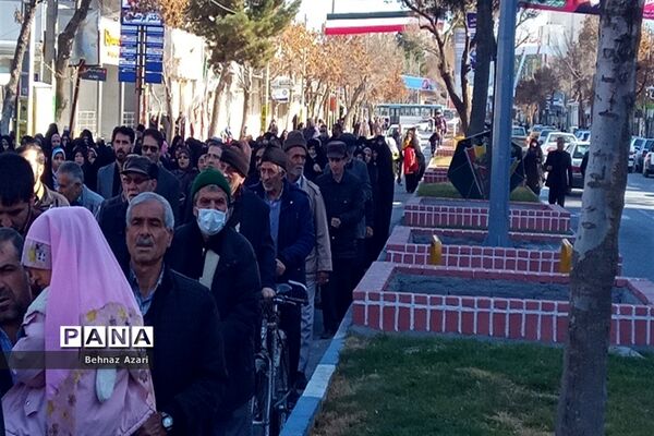 راهپیمایی مردم شیروان در محکومیت حمله تروریستی  گلزار شهدای کرمان