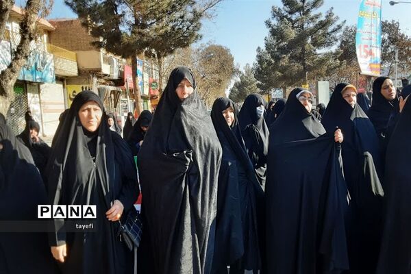 راهپیمایی مردم چناران در محکومیت جنایت تروریستی  کرمان