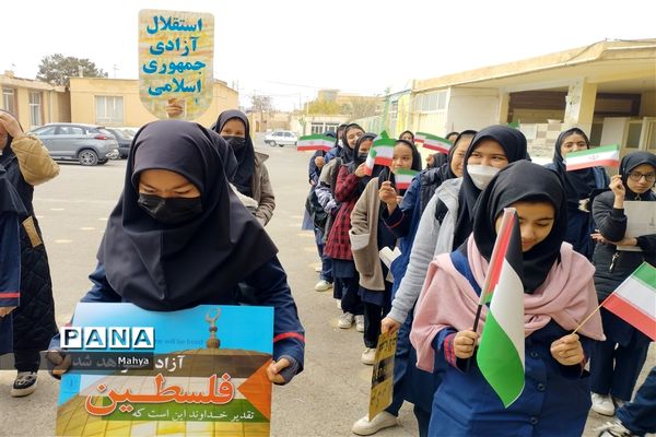 مراسم صبحگاه مقاومت در آموزشگاه حضرت زهرا (س) جوادآباد