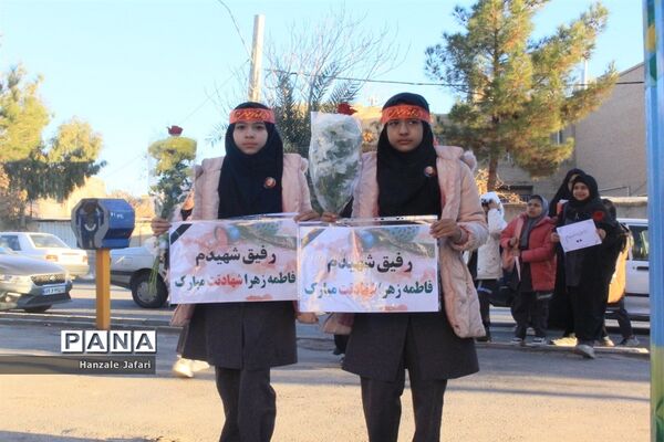 حال و هوای مدرسه نظریان کرمان در فراق شهیده فاطمه زهرا سلطانی نژاد