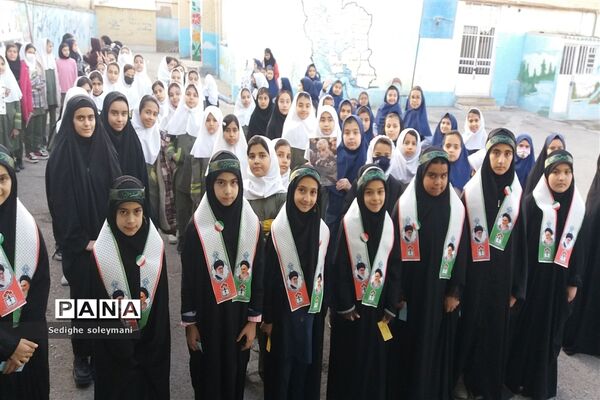 چهارمین سالگردشهادت سردارحاج قاسم سلیمانی در مدرسه شهید خاقانی شهرستان شیروان