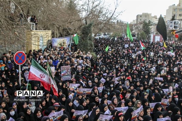 تشییع  شهدای حادثه تروریستی کرمان در مشهد مقدس