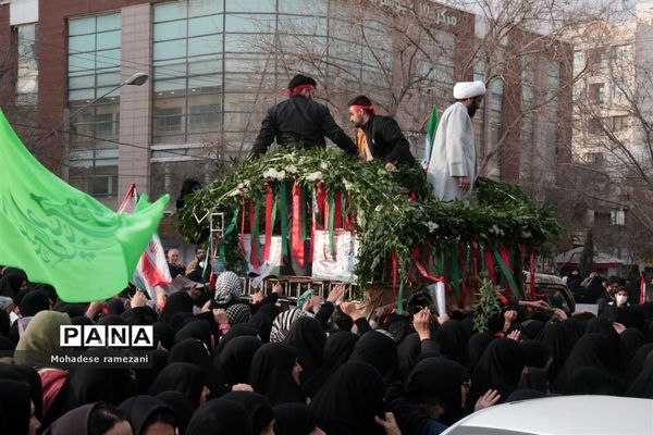 تشییع  شهدای حادثه تروریستی کرمان در مشهد مقدس