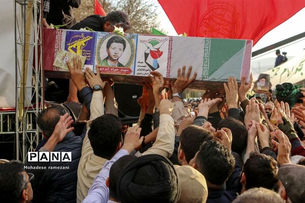 تشییع  شهدای حادثه تروریستی کرمان در مشهد مقدس