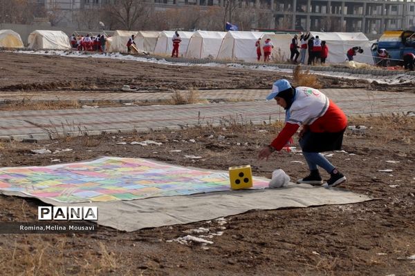 مانور زلزله، اسکان و درمان اضطراری در تبریز