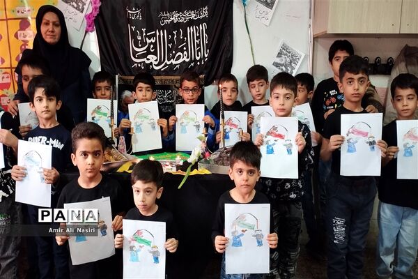 مراسم یادبود شهدای دانش‌آموز حادثه تروریستی کرمان در دبستان امام حسین (ع)ملارد