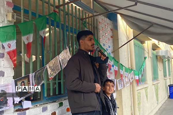 مراسم هفتم شهدای کرمان در دبستان دکتر محمدحسین کیهانی ناحیه یک شهرری
