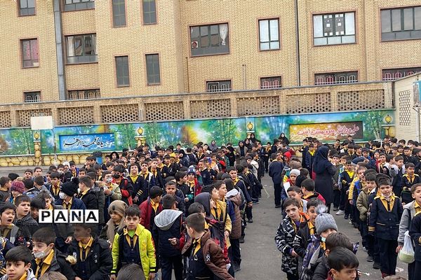 مراسم هفتم شهدای کرمان در دبستان دکتر محمدحسین کیهانی ناحیه یک شهرری