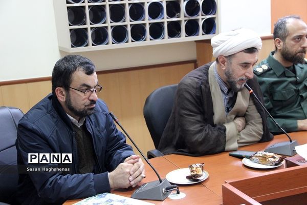 مراسم تکریم و معارفه فرمانده جدید بسیج دانش‌آموزی آموزش و پرورش اسلامشهر