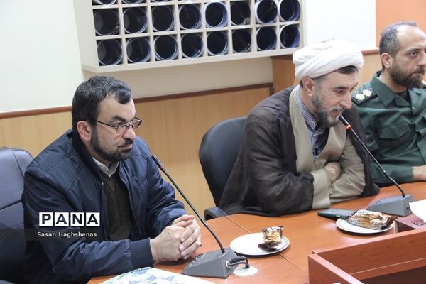 مراسم تکریم و معارفه فرمانده جدید بسیج دانش‌آموزی آموزش و پرورش اسلامشهر