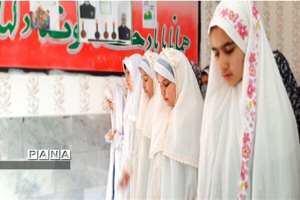 طرح اقامه نماز جماعت  در دبستان حاج حسین عرب