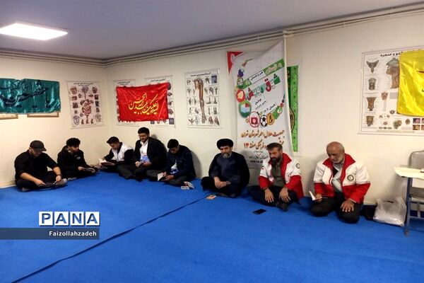 مراسم هفتم شهدای کرمان در هلال‌احمر منطقه ۱۳