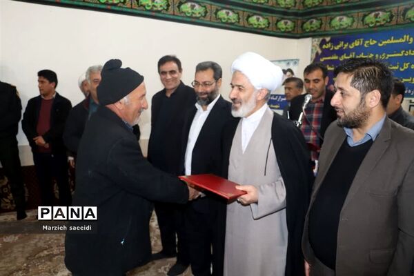 آیین کلنگ زنی و مراسم آغاز عملیات اجرایی پروژه احداث ثبت اسناد و املاک شهرستان مانه و سملقان