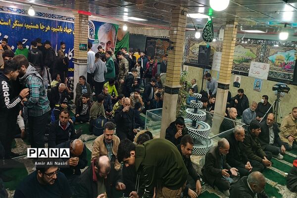 مراسم سالگرد شهادت شهید مدافع حرم، رضا عباسی در حسینیه شهید هاشمی ملارد